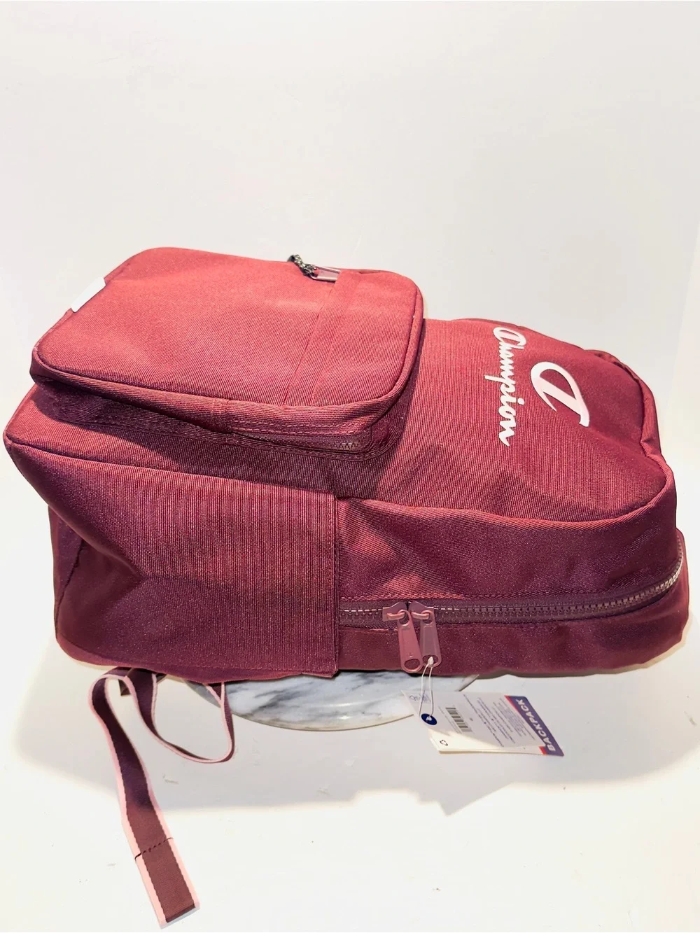 Champion Estate Backpack with Water Bottle Pocket Pink And Maroon New With Tags